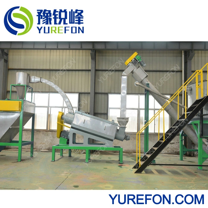 Pet Bottle Plastic Crushing Washing Recycling Machine with Hot Washer and Friction Washing