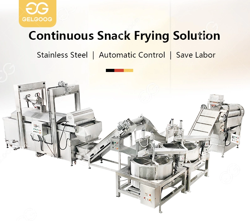 Automatic Conveying Chicken Nuggets Gari Fryer Peanut Pumpkin Seeds Nuts Fryer Chicken Nuggets Frying Machine