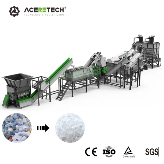 Quality Assurance Waste Plastic Pet Bottles Washing Recycling Line