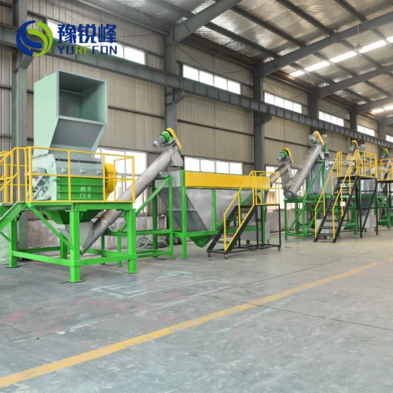 Pet Bottle Plastic Crushing Washing Recycling Machine with Hot Washer and Friction Washing