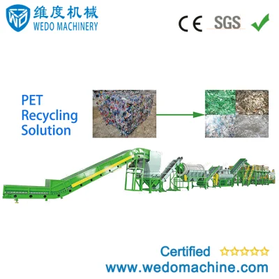 Plastic Pet Bottle Crushing Washing Recycling Machine with High Speed Friction Washer