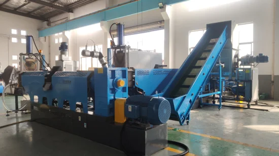 Double Stage PP/PE Film Plastic Bags Pelletizing Granulator Machine